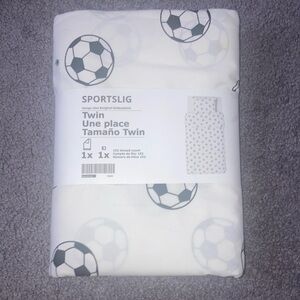 Sportslig Twin Soccer Duvet Cover